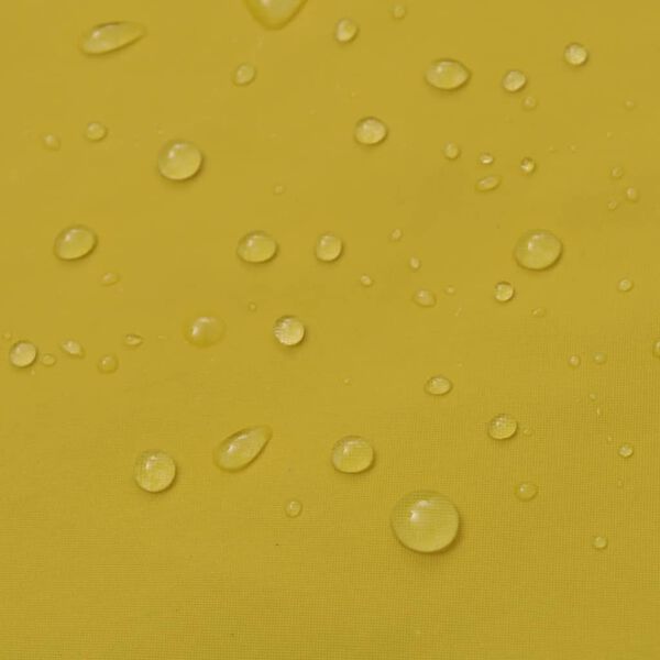 vidaXL vízálló, nagy teherbírású hosszú esőkabát kapucnival Sárga M