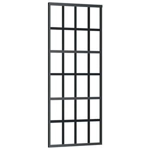 vidaXL fekete ESG &uuml;veg &eacute;s alum&iacute;nium tol&oacute;ajt&oacute; 76 x 205 cm