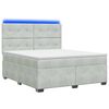 vidaXL Boxspring &aacute;gy matraccal Vil&aacute;gossz&uuml;rke 180 x 200 cm B&aacute;rsony