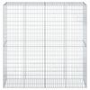 vidaXL horganyzott vas gabion kosár fedéllel 200 x 50 x 200 cm