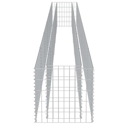 vidaXL horganyzott acél gabion magaságyás 540 x 50 x 50 cm