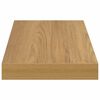 vidaXL Falpolc Falra szerelhető 2 pcs Barna 50 x 23 x 4 cm Faanyag