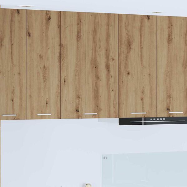 vidaXL F&uuml;ggő szekr&eacute;ny Artisan t&ouml;lgy &eacute;s feh&eacute;r 50 x 31 x 80 cm Faanyag