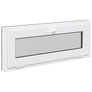 vidaXL Pinceablak RISOR 100 x 40 cm PVC &eacute;s &Uuml;veg Antracitsz&uuml;rke