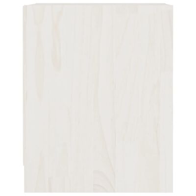 vidaXL 2 db fehér tömör fenyőfa éjjeliszekrény 35,5 x 33,5 x 41,5 cm