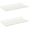 vidaXL Lebegő polc 2 db Feh&eacute;r 40 x 18 x 2,5 cm Ac&eacute;l