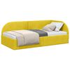 vidaXL Sarok&aacute;gy keret fejt&aacute;ml&aacute;val S&aacute;rga 100 cm x 200 cm B&aacute;rsony