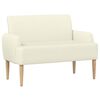 vidaXL Gombra tűz&ouml;tt loveseat Kr&eacute;msz&iacute;nű 116 x 67 x 81 cm