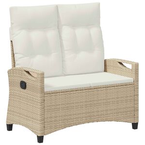 vidaXL Kerti pad Beige &eacute;s kr&eacute;m 105 x 60 x 112 cm Ac&eacute;l &eacute;s poli&eacute;szter