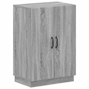 vidaXL Cipőszekr&eacute;ny HOORN 59,5 x 39,5 x 87 cm Szerelt Fa Sz&uuml;rke Sonoma