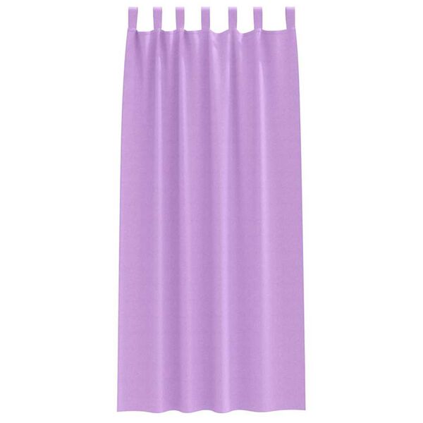 vidaXL Fekete F&uuml;gg&ouml;ny Gyűrűkkel 2 pcs Lila 225 x 140 cm Poli&eacute;szter