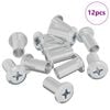 vidaXL Z&aacute;r&oacute; Anya 12 db Nikkel M6 x 15 mm Ac&eacute;l