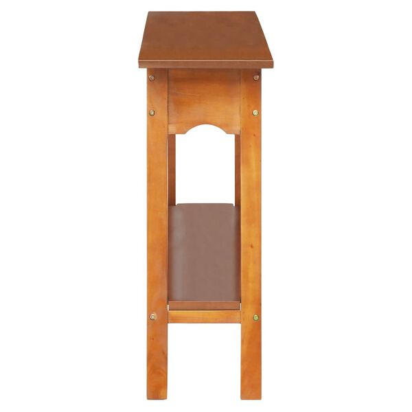 vidaXL t&ouml;m&ouml;r mahag&oacute;nifa t&aacute;lal&oacute;asztal 110 x 30 x 75 cm