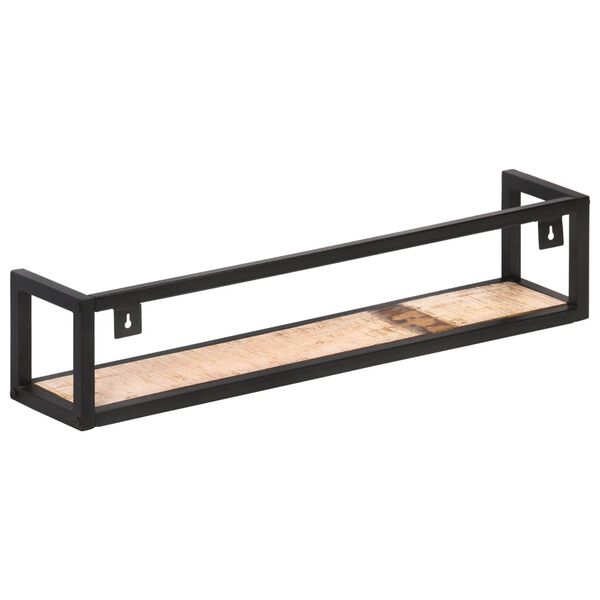 vidaXL 2 db tömör újrahasznosított fa fali polc 80 cm