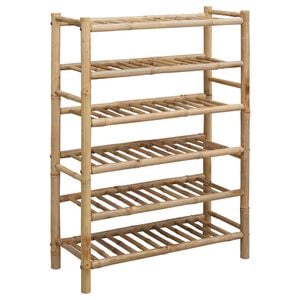 vidaXL Cipőtart&oacute; 68 x 28 x 96 cm Bambusz Term&eacute;szetes
