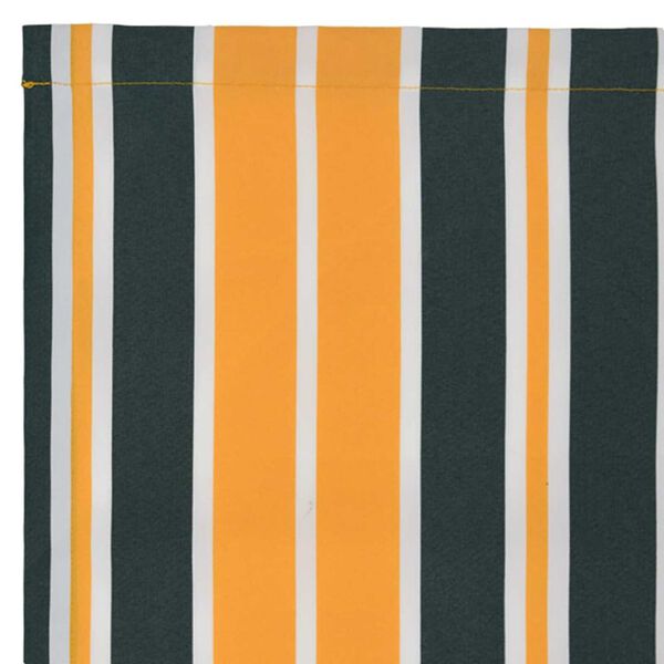 vidaXL Napellenző ponyva Zöld és sárga 10 x 1.6 m szövet