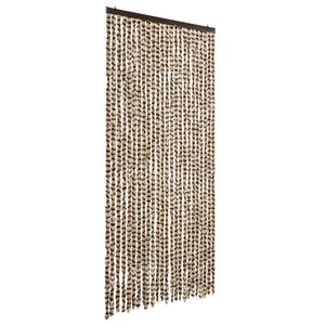 vidaXL b&eacute;zs &eacute;s barna zsen&iacute;lia rovarf&uuml;gg&ouml;ny 100 x 200 cm