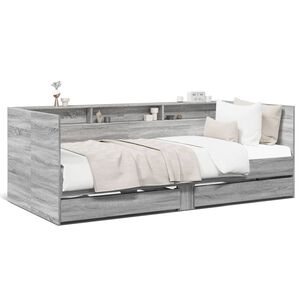 vidaXL sz&uuml;rke sonoma kanap&eacute;&aacute;gy fi&oacute;kkal matrac n&eacute;lk&uuml;l 100x200 cm