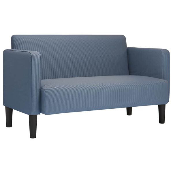 vidaXL k&eacute;k kordb&aacute;rsony sz&ouml;vet loveseat kanap&eacute; 109 cm