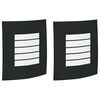 vidaXL K&uuml;lt&eacute;ri Fali L&aacute;mpa 2 pcs Fekete 23.5 x 9 x 26 cm