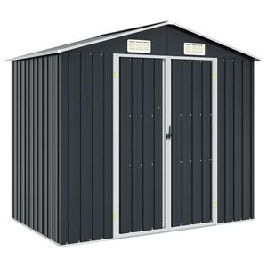 vidaXL antracitsz&uuml;rke horganyzott ac&eacute;l kerti f&eacute;szer 205 x 129 x 183 cm