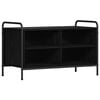 vidaXL TV szekr&eacute;ny 140 x 39,5 x 50 cm Fekete T&ouml;lgy Szerelt Fa