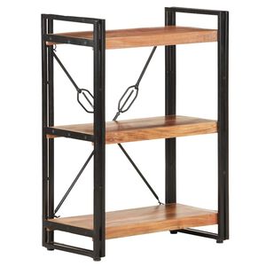 vidaXL 3 szintes t&ouml;m&ouml;r ak&aacute;cfa k&ouml;nyvespolc 60 x 30 x 80 cm