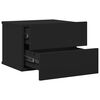 vidaXL fekete szerelt fa éjjeliszekrény 40 x 30 x 30 cm