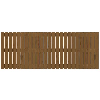 vidaXL mézbarna tömör fenyőfa fali fejtámla 159,5 x 3 x 60 cm