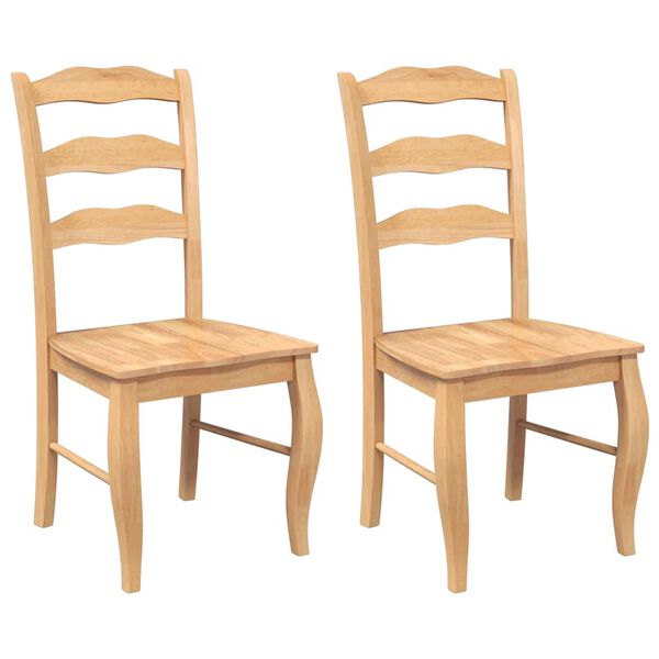 vidaXL 2 db term&eacute;szetes t&ouml;m&ouml;rfa gumib&oacute;l k&eacute;sz&uuml;lt &eacute;tkezősz&eacute;kek