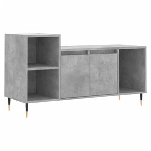 vidaXL betonsz&uuml;rke szerelt fa TV-szekr&eacute;ny 100 x 35 x 55 cm