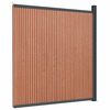 vidaXL barna WPC ker&iacute;t&eacute;spanel 173 x 186 cm