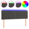 vidaXL s&ouml;t&eacute;tsz&uuml;rke b&aacute;rsony LED-es fejt&aacute;mla 144x5x78/88 cm