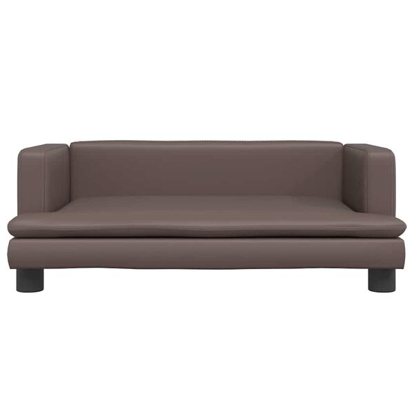 vidaXL barna műbőr kutya&aacute;gy 80 x 45 x 30 cm