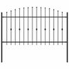vidaXL T&uuml;sk&eacute;s ker&iacute;t&eacute;s ASTEN 200 x 150 cm Porsz&oacute;rt ac&eacute;l Fekete