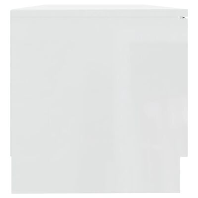 vidaXL fehér magasfényű szerelt fa TV-szekrény 80x35x36,5 cm