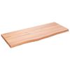 vidaXL vil&aacute;gosbarna kezelt t&ouml;m&ouml;r t&ouml;lgyfa asztallap 100x40x(2-4) cm