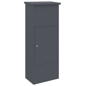 vidaXL Csomagz&aacute;r&oacute; doboz t&aacute;rol&oacute;val Antracit 44,5 x 29 x 110,5 cm Ac&eacute;l
