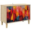 vidaXL TV szekr&eacute;ny HEESCH 69 x 33 x 50 cm Sonoma Szerelt Fa