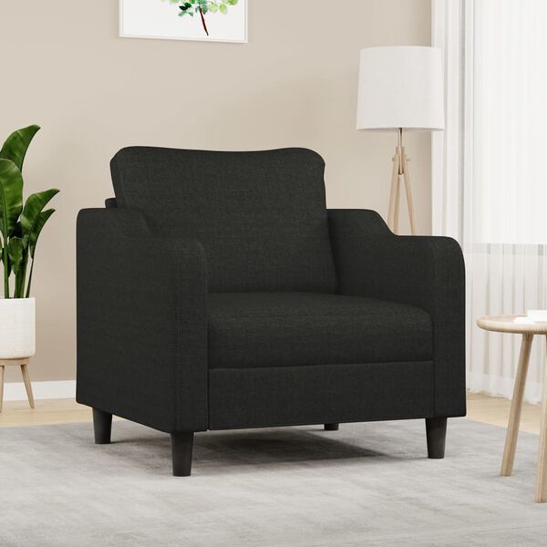 vidaXL fekete sz&ouml;vet kanap&eacute;fotel 60 cm