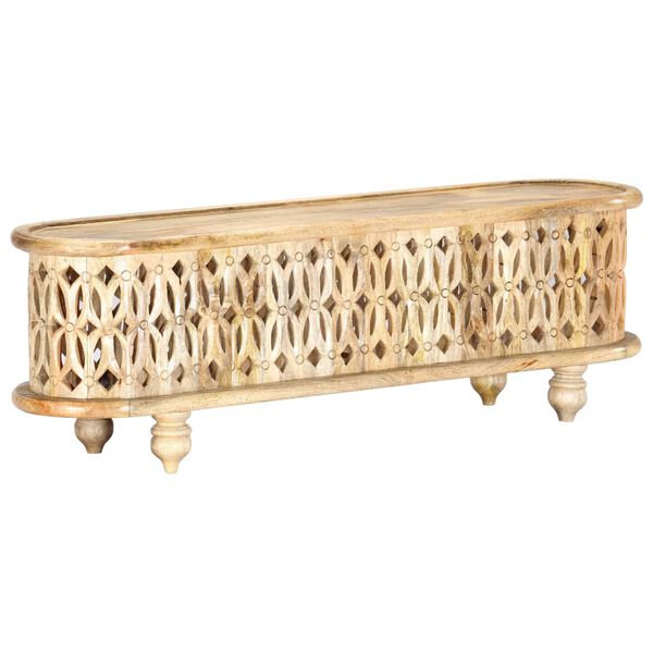 vidaXL tömör mangófa TV-szekrény 120 x 30 x 40 cm