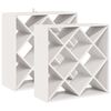 vidaXL Bor&aacute;gas 2 db Feh&eacute;r 62 x 25 x 62 cm T&ouml;m&ouml;r fenyőfa