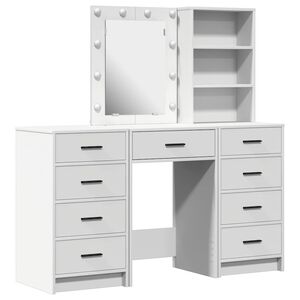vidaXL &Ouml;lt&ouml;zk&ouml;dőasztal 3 db Feh&eacute;r 40 x 41 x 135 cm Szerelt Fa