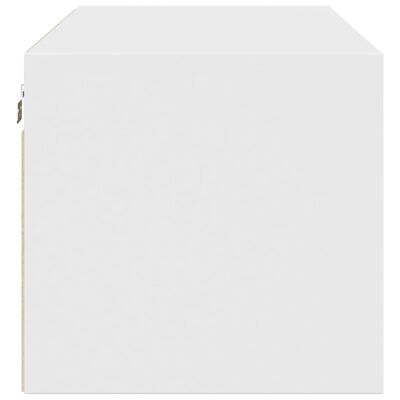 vidaXL fehér faliszekrény üvegajtókkal 102 x 37 x 35 cm