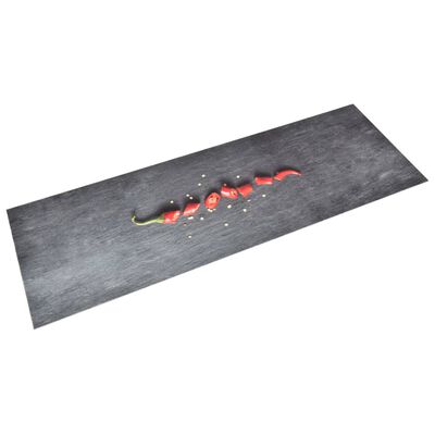 vidaXL paprikamintás mosható konyhai szőnyeg 45 x 150 cm