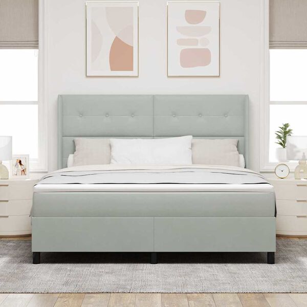 vidaXL Boxrug&oacute;s &aacute;gy matracmal Vil&aacute;gossz&uuml;rke 180 x 200 cm B&aacute;rsony