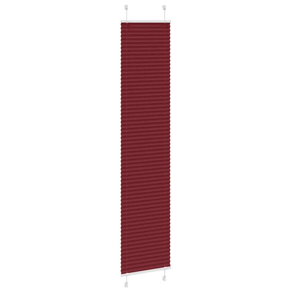 vidaXL plisz&iacute;rozott redőny Bordeaux piros 50x200 cm sz&ouml;vetsz&eacute;less&eacute;g