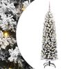 vidaXL Mű kar&aacute;csonyfa 150 LED-del Z&ouml;ld 150 cm PVC, ac&eacute;l &eacute;s műanyag