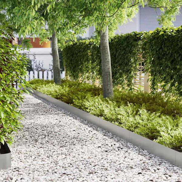 vidaXL Fűszeg&eacute;lyez&eacute;s 50 pcs Ez&uuml;st 100 x 0.05 x 20 cm Horganyzott ac&eacute;l