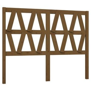 vidaXL m&eacute;zbarna t&ouml;m&ouml;r fenyőfa &aacute;gyfejt&aacute;mla 126 x 4 x 100 cm